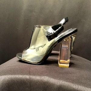 Womens Clear Aldo High Heels (Size 6.5)